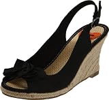 Rocket Dog Women's Dana Espadrille,Black Coconut Shell,7 M US