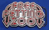 X75 FREE PETTING ZOO BELT BUCKLE DIRTY PUNK
