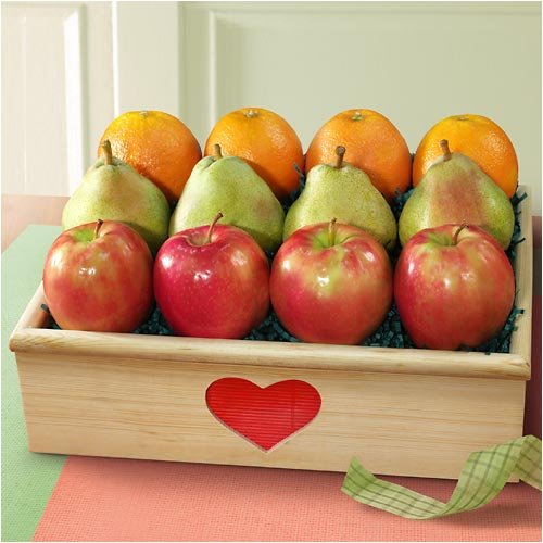 Triple Fruit Heart Crate by GotFruit.com