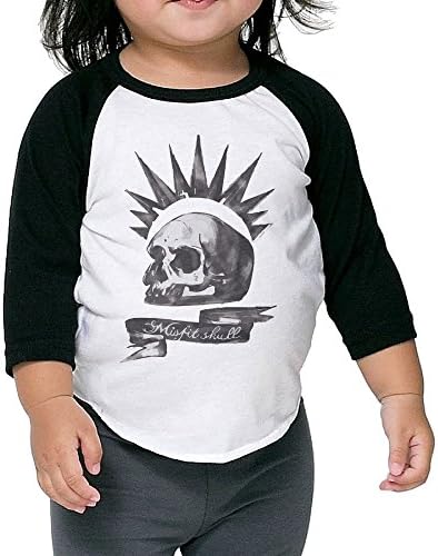 Life Is Strange-Chloe Price Misfit Skull Kids Unisex Raglan Shirt Graphic Baseball Uniform 3/4 Sleeve
