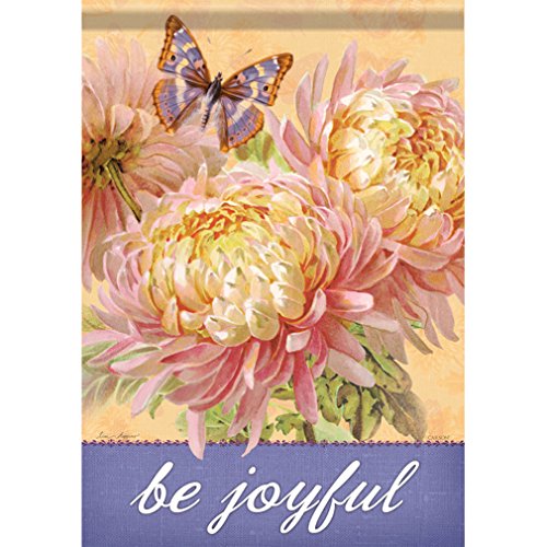 Carson Home Accents FlagTrends Classic Garden Flag, Be Joyful Carson Home Accents FlagTrends Classic Garden Flag, Be Joyful