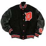 Detroit Tigers Authentic 1945 Wool & Leather Jacket by Mitchell & Ness