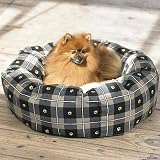 Bagel Bed 27SM Bone Plaid
