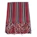 Pure Silk Bhagalpuri Stole Maroon And Muti Color Thin Stripes