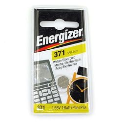 1.55V Silver Oxide 371 Coin Cell Watch Battery - Replaces SR920SW