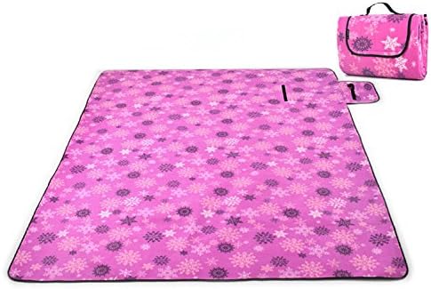 Melife® Folding Waterproof Outdoor Picnic Beach Camping Aluminum Foil Pad Mat Blanket (Snowflake)