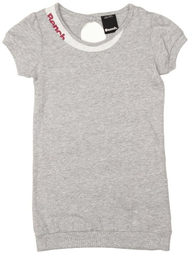 Bench M&auml;dchen Kleid SUN SNUGGLER, medium grey marl,128 (7-8), BGSK0168_GY080X