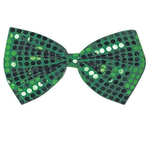 St Patrick's Day Green Glitz 'N Gleam Bow Tie 4¼in. x 7in. Pkg/1