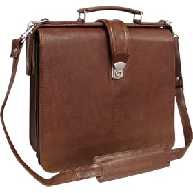 Satchel-style Leather Executive Briefcase