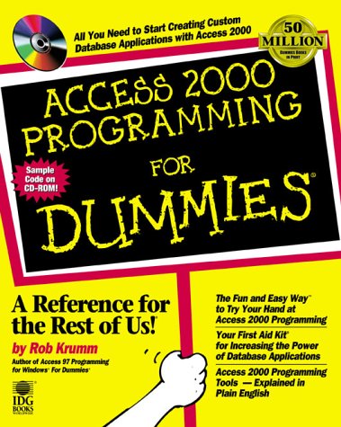 Access 2000 Programming for Dummies