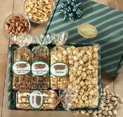 Nuts & Popcorn-Almond Brothers Gourmet Nut Gift Box by Almond Brothers