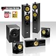 Crystal Acoustics TX-T-BLA 5.1 system Home Theatre Speaker System - Black gloss-Black Ash