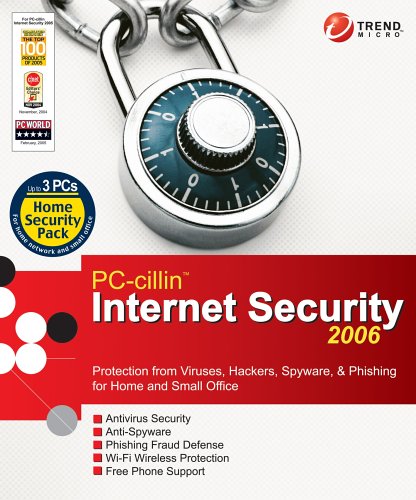 Software: PC Cillin Internet Security 2006 Home Security Pack   3 User