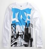 Dc Shoes City Drip Long Sleeve Tee - White X Sml
