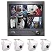 First Alert FAS-1404 14-inch Color Quad Monitoring System with 4 Cameras