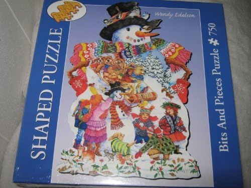 Bits and Pieces Snowman Shaped Puzzle (750 Pcs.)
