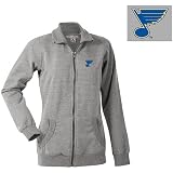 Antigua St. Louis Blues Women's Revolution Full Zip Fleece Jacket - Blues Grey Large