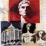 Memoires Miami HIGH QUALITY CANVAS Print With Light Added BRUSHSTROKES Karl Allard 28x28