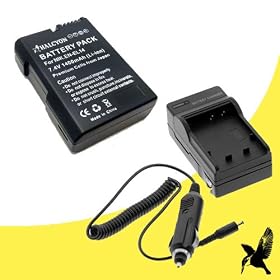 Halcyon 1400 mAH Lithium Ion Replacement Battery and Charger Kit for Nikon D3100 14.2 MP Digital SLR Camera and Nikon EN-EL14