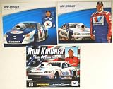 NHRA - Ron Krisher - 3 Promo Cards - Pro Stock / Chevy Cobalt - Valvoline / Eagle One - Full Color - Rare - Collectible