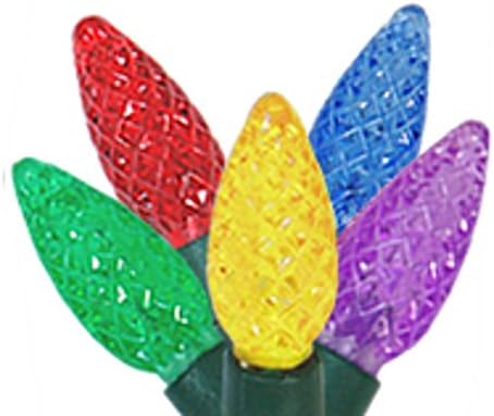 C5 5-Multi (Green, Red, Yellow, Blue, Purple) Color-Rite Interchangable Bulb Light Strings