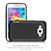 Samsung Galaxy Core Prime G360 / Prevail LTE Case, ToPerk (TM) Cyber Grid Armor Case + Free HD Screen Protector & Stylus Pen As Bundle Sale - Grey/Teal