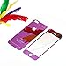Mcoolbo Electroplating Mirror Effect Screen Tempered Glass Screen Protector Whole Body Protection Anti Scratches [Front and Back] for iPhone 6 & iPhone 6S 4.7inch (Purple)