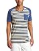 Zanerobe Men's Sunday Basic Raglan Stripe V-Neck Tee, Yellow, Large Zanerobe Men's Sunday Basic Raglan Stripe V-Neck Tee, Yellow, Large