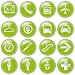 Airport and Travel Icons, Vector File Pictogram - 24H x 24W - Peel and Stick Wall Decal by Wallmonkeys