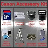 Canon T3i 600D & T2i 550D Digital SLR Camera Accessory Kit - The Kit Includ ....