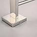 Leyden Chrome Double Towel Bar, Bathroom Polished Silver Towel Holder, Modern Square Wall Mounted Towel Double Rack Rod Bathroom Accessories