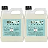 Mrs. Meyer's Clean Day Liquid Hand Soap Refill, 33 fl oz, Basil (Pack of 2)