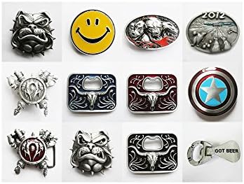 12 Pcs Shown As Picture Black Western Bull Bottle Opener Blue Western Bull Bottle Opener Red Western Bull Bottle Opener Bright Silver Got Beer Bottle Opener Classic Star Captain American Shield Red Axes And Shield Cartoon World Of Axes And Shield Arctic Enamel Bowling Hell 3 Dogs Smile Face British Bull Dog England British Bulldog Belt Buckle