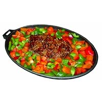 Napoleon 56003 Elite-Professional Cast Iron Skillet with Bakelite Serving Tray