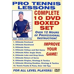 Pro Tennis Lessons Complete 10 DVD Boxed Set, Starring Renowned USPTA Pro James Jensen: Includes over 12 Hours of Professional Tennis Instruction for all level Players!