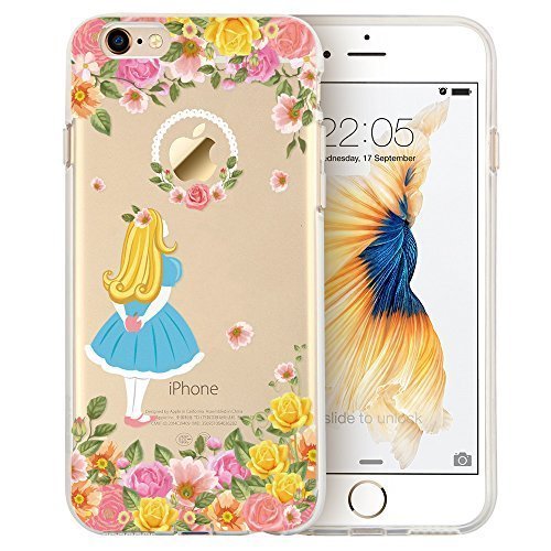 iPhone 6 Case, iPhone 6 Case Clear with Cartoon Pattern, ESR iPhone 6 / 6S Protective Case Soft Flexible TPU Back Cover Bumper Ultra Thin Case for 4.7 inches iPhone 6 iPhone 6s (Alice Wonderland)
