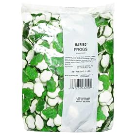 Haribo Gummy Candy, Frogs, 5-Pound Bag