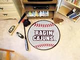 Louisiana-Lafayette Baseball Rugs 29Inches diameter