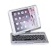 iPad Mini Keyboard, Moleboxes Swivel 360 Degree Rotatable Bluetooth Keyboard Case - IPad Mini Bluetooth Keyboard - Compatible IPad Mini 3 / IPad Mini 2 / IPad Mini (Silver)