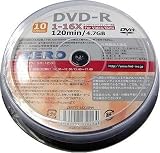 ZERO DVD-R 16倍速・10枚・ワイドプリンタブル 【ZERT47-16X10PW】