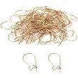60 Gold Plated Kidney Wires Earring Findings 22 Gauge
