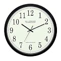 Plastic Atomic Wall Clock - Black