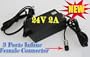 New 24V 2A 24 Volt 2 Amp Charger With 3 Prong Inline Female Connector For RAZOR Dirt Quad Electric ATV / RAZOR PR200 Pocket Rocket / RAZOR Ground Force Electric Go-Kart / RAZOR Pocket Mod Electric Scooter