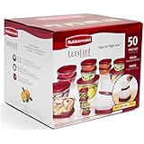 Rubbermaid 50-Piece Easy Find Lid Food Storage Set