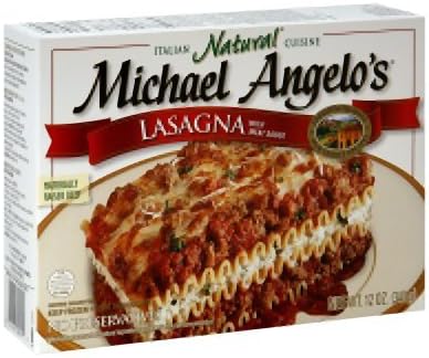 Michael Angelos Lasagna with Meat Sauce - Entree, 10 Ounce -- 8 per case.