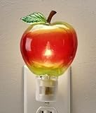 Pack of 6 Shiny Red Apple Novelty Night Lights 4