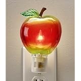 Pack of 6 Shiny Red Apple Novelty Night Lights 4 by Roman