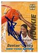 Dontae Jones autographed Basketball Card (New York Knicks) 1996 Topps Stadium Club #R18