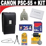 Canon PSC-55 Leather PowerShot Case w/NB-4L Battery and 2GB Accessory Outfit