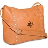 NHL San Jose Sharks Tan Leather Women's Mini Top Zip Handbag